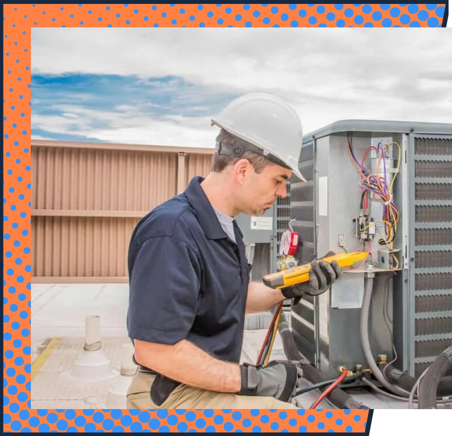 Self Brothers test the new installed HVAC unit