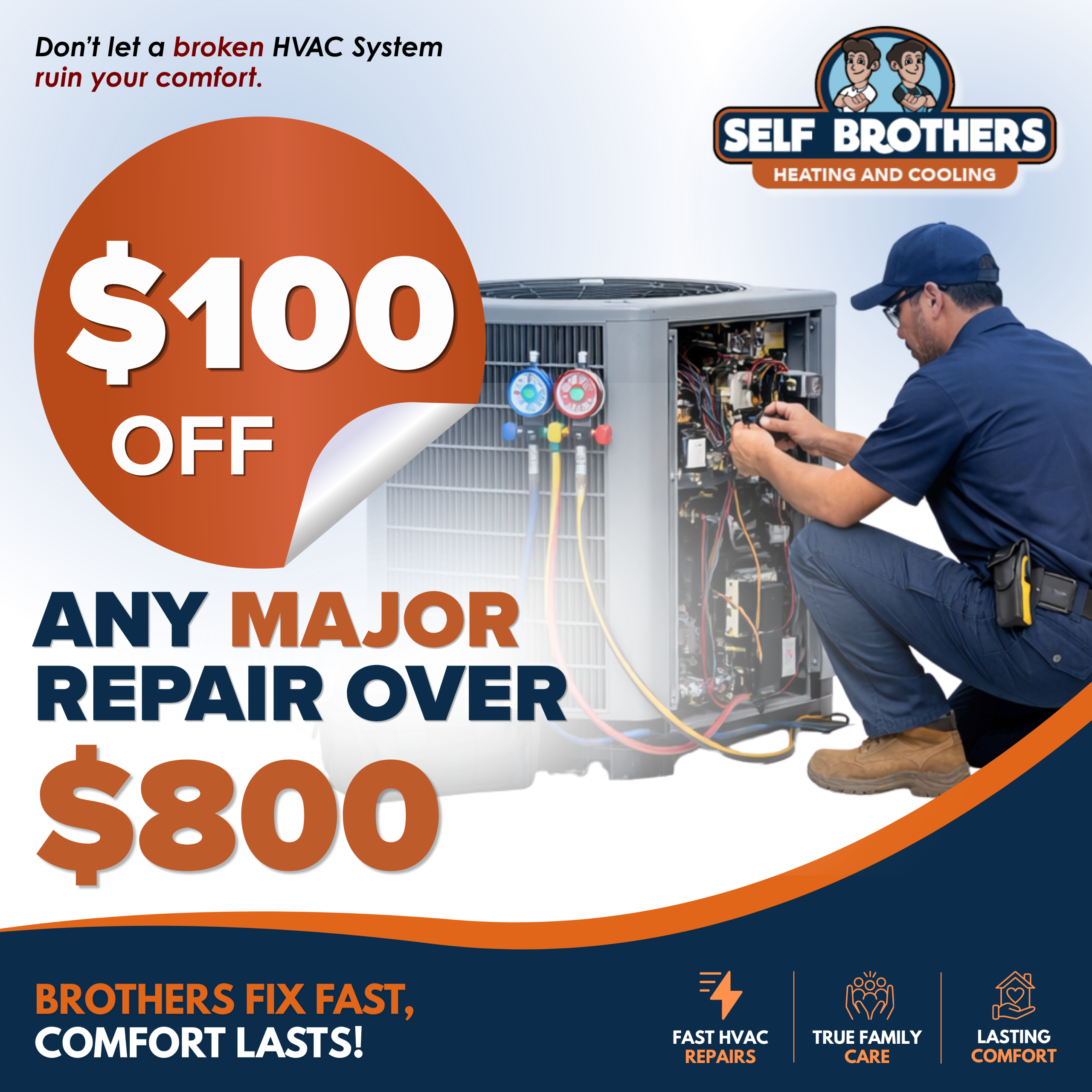 self brothers hvac promotion